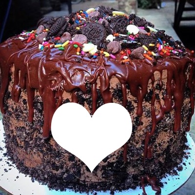 torta de chocolat Фотомонтажа
