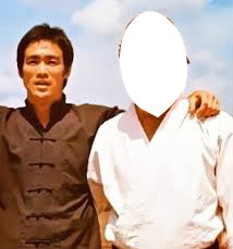 picture with Bruce Lee Fotomontāža