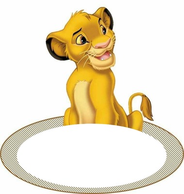 Lion king Simba Fotomontaggio
