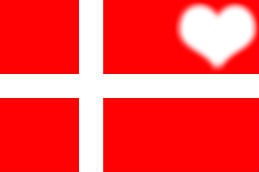drapeau danemark Fotomontáž