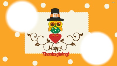 Happy Thanksgiving Day Fotomontage