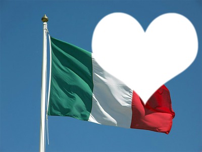 Bandiera Italia Montaje fotografico