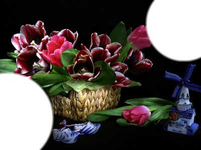 bouquet de fleurs Fotomontage