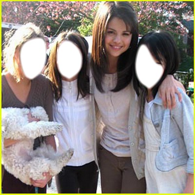 Selena Gomez & Fans Fotomontaż