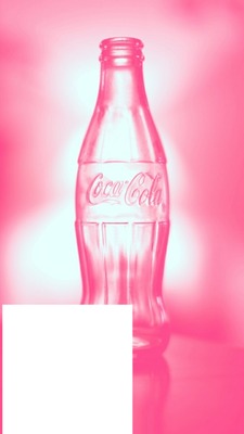 pink cola bottle フォトモンタージュ