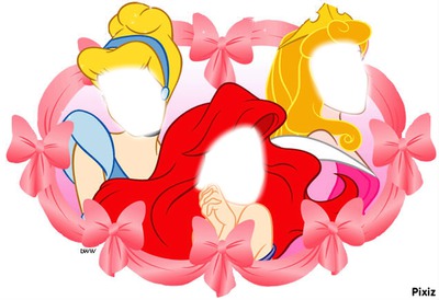 Les 3 princesses Photomontage