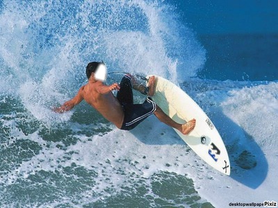 surfeur Photo frame effect