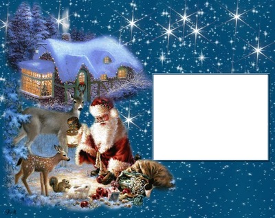 Vánoce, Christmas, Santa Fotomontage