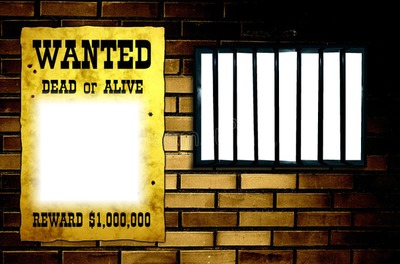 "wanted" Montage photo