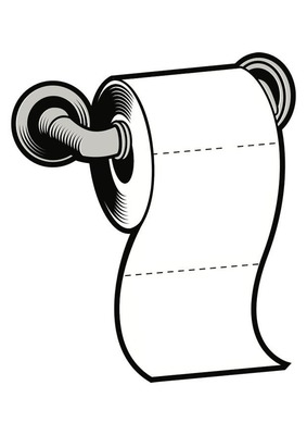 papier toilette Fotomontaggio