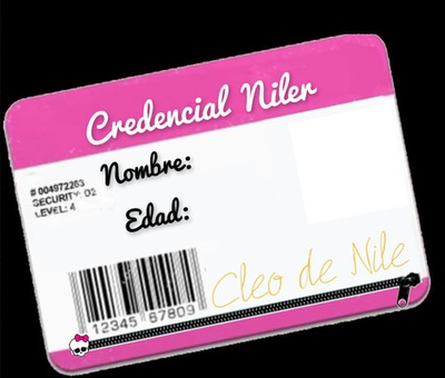 Credencial Niler (Fans de Cleo de Nile) Mejorada Photomontage