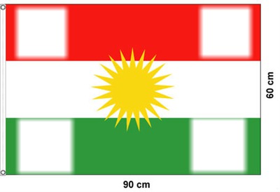 kurdistan drapeau Fotomontaggio