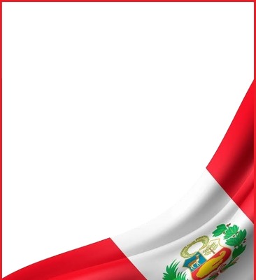 bandera del Perú. Fotomontage