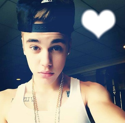 Justin bieber is my life Photo frame effect