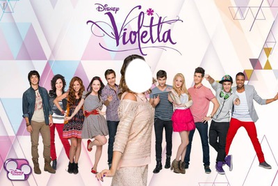 Yo y el elenco de Violetta Photo frame effect