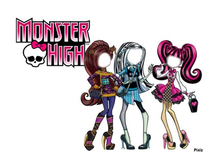 Monster higt ( 3 filles ) Fotomontáž