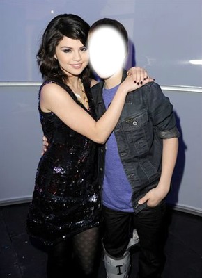 yo con selena gomez Fotomontáž