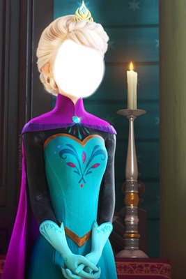 Face da Elsa de Frozen Fotomontažas