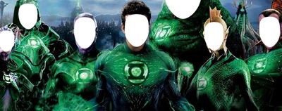 Green Lantern Team 2 Fotomontažas