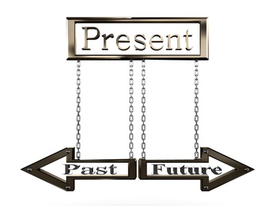 We live in the present ! Photo frame effect