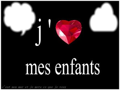 mes enfants フォトモンタージュ