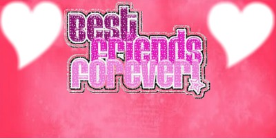 Best Friends Forever - Glitter Gilrs Fotomontaža