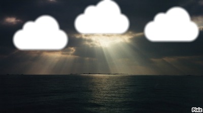 nuages Photo frame effect