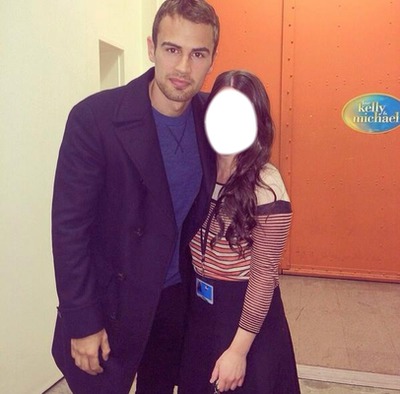 Theo James Photo frame effect