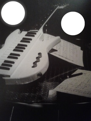 guitare piano Photo frame effect