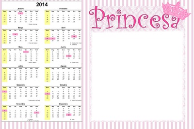 calendario 2014 Fotoğraf editörü