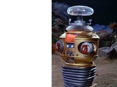 DMR - LOST IN SPACE - EU e o Robô B9 Fotomontagem
