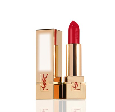 Yves Saint Laurent Rouge Pur Couture Golden Lustre Lipstick Red Fotoğraf editörü