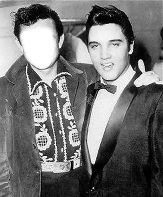 Elvis et Johnny Cash フォトモンタージュ