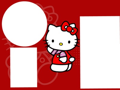 hello kitty red Fotomontage