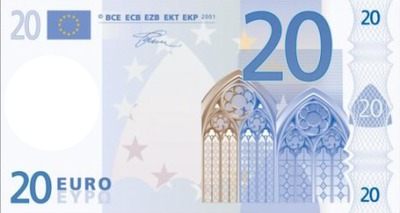 20 Euro Fotomontagem