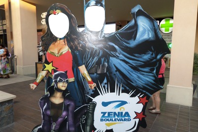 Batman & Wonderwoman Photo frame effect