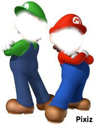 Mario & Luigi Fotomontažas