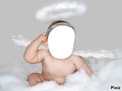 bébé ange Photo frame effect