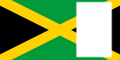 Jamaica flag 2 Photo frame effect