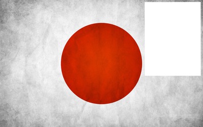 Japan flag HD Fotomontasje