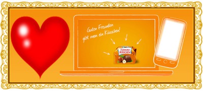 Ferrero Küsschen-Freunde/2 Fotomontasje