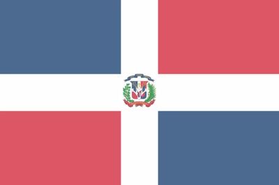 Dominik Cumhuriyeti bayrağı Montage photo