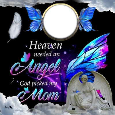 heaven needed a angel Fotomontáž