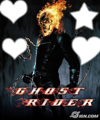 ghost rider i love Photo frame effect