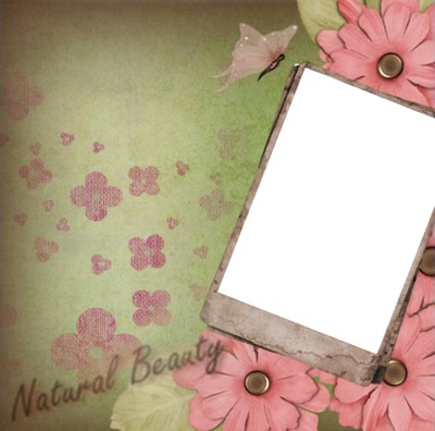 NATURAL BEAUTY Photo frame effect