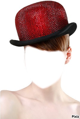 chapeau rouge Montaje fotografico