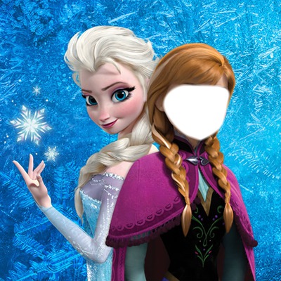 Eu e Elsa Fotomontage