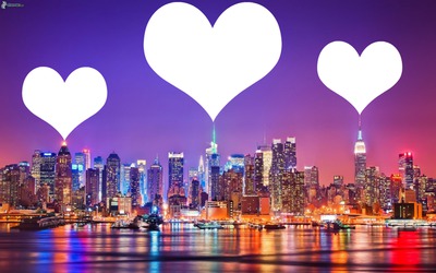 Amour a New York Fotomontáž