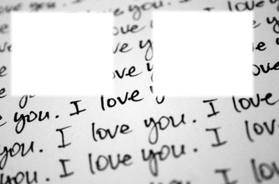 ❤ I Love You ❤ Montaje fotografico