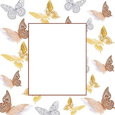 marco mariposas. Fotomontage